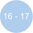 16 - 17